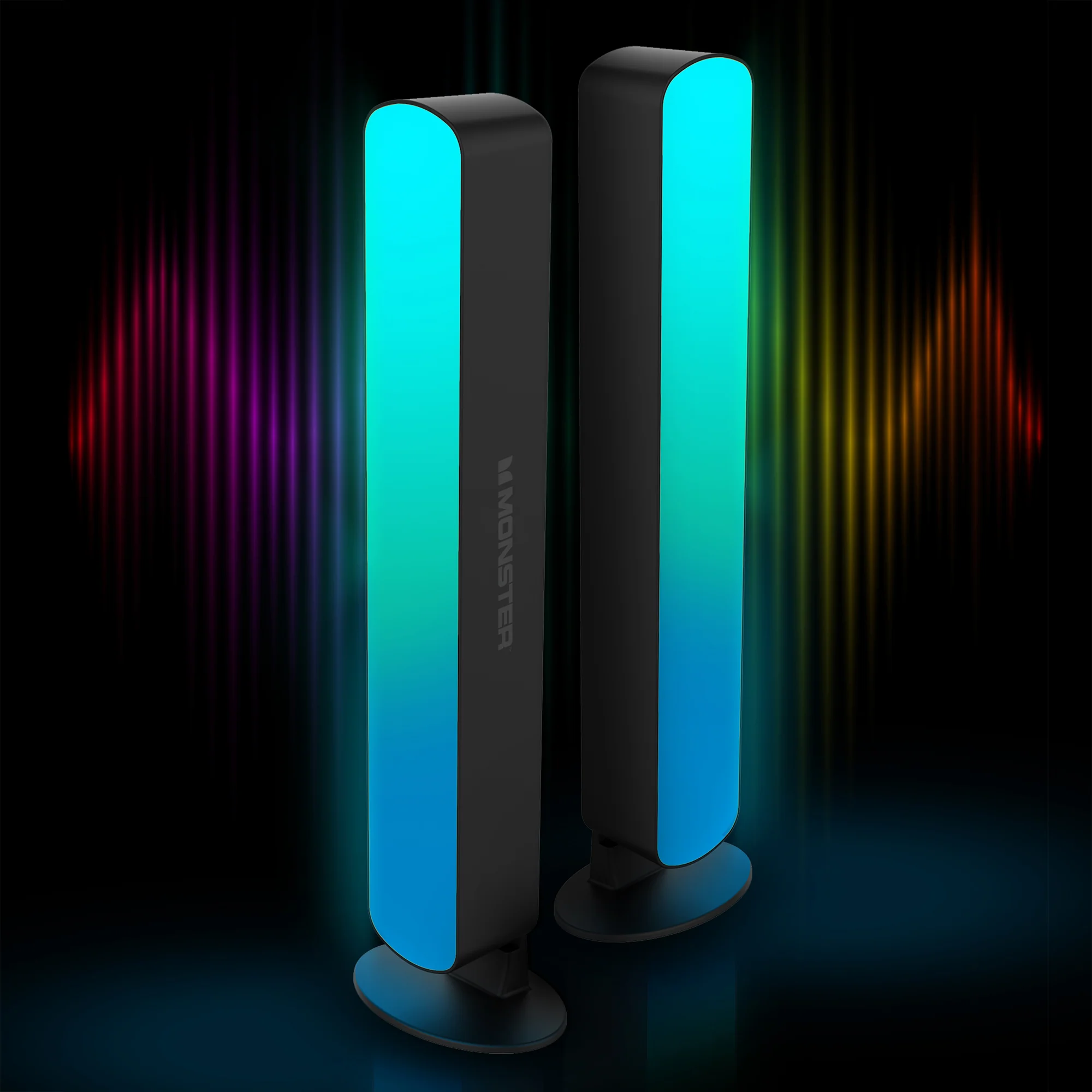 2-Pack Multi-Color LED Light Bar with Multi-Position Base - Image 4