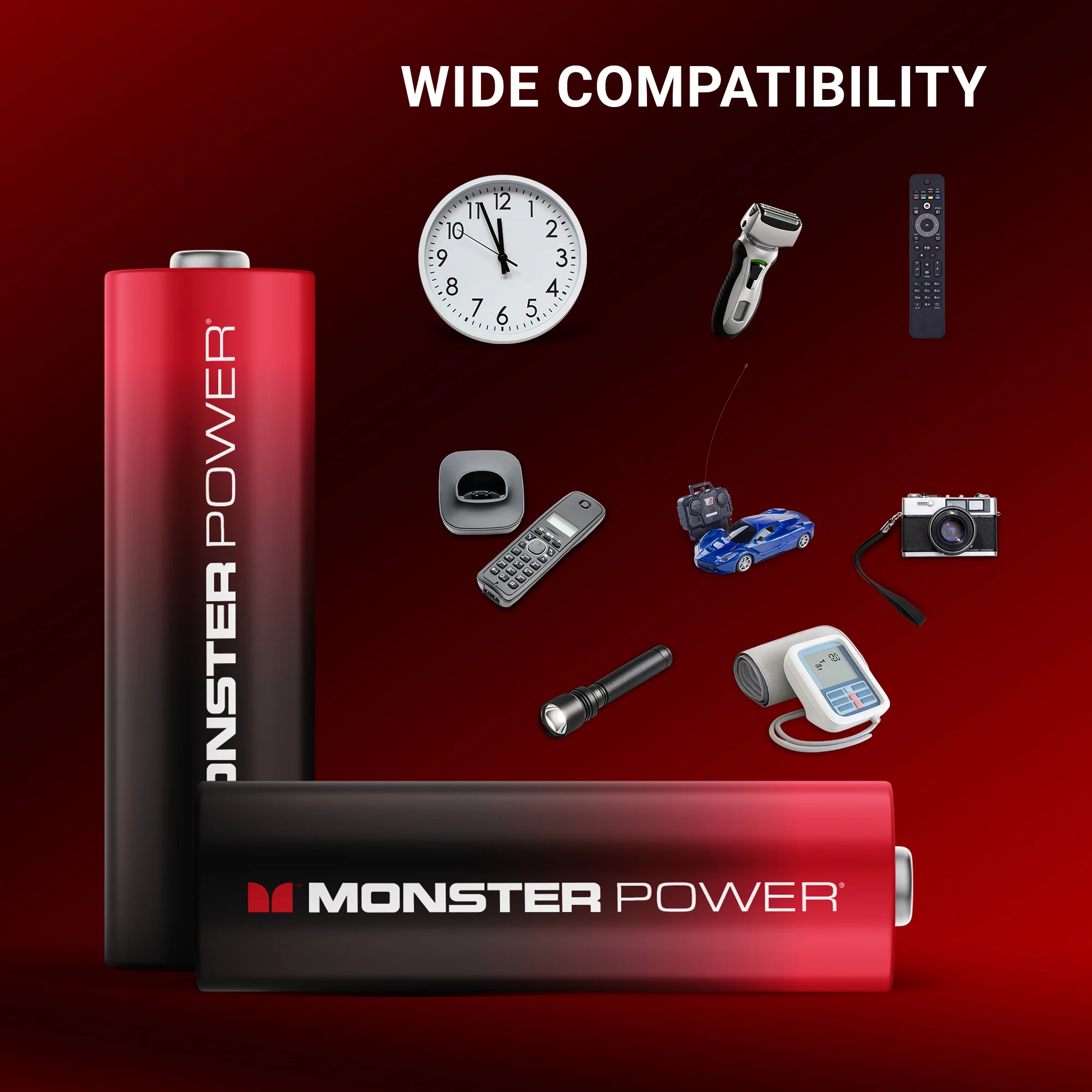 Monster AAA Alkaline Batteries (40-Pack) | 2X Power Boost for High-Drain Devices - Image 3
