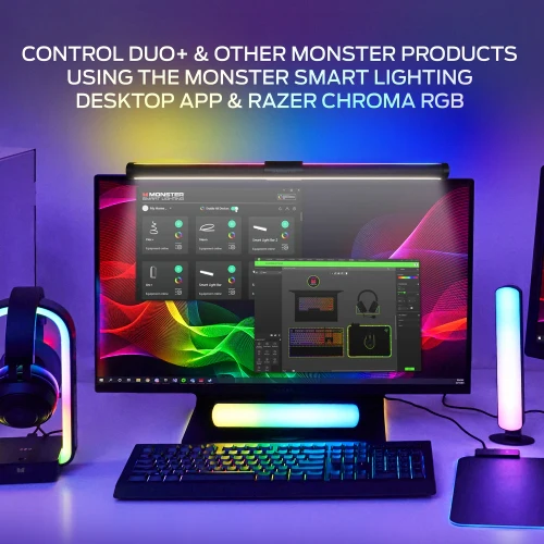 Duo Monitor Light Bar: Reduce Glare, Enhance Comfort, Boost Style, Level Up Your Gaming Atmosphere - Image 3