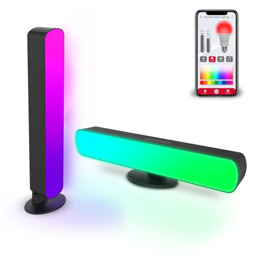 Smart LED Light Bars 2 Pack, Multi-Color Sound Reactive Dimmable Razor Chroma - Image 11