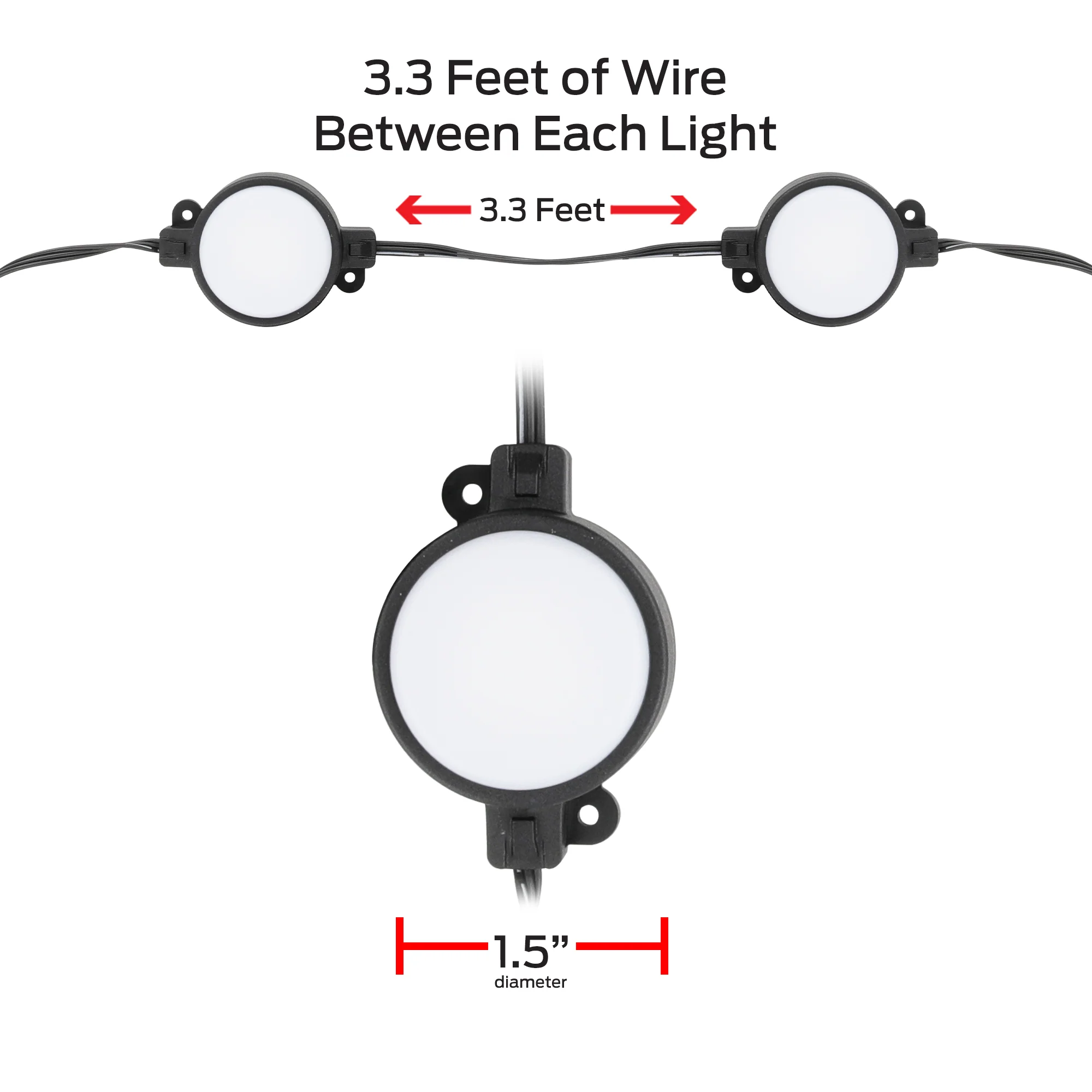 Smart Outdoor 50ft Sound Reactive Ground Accent LED Lights, 15 LEDs, Ground Stakes & Wall/Ceiling Mounts, Weather & IP66 Water Resistant - Image 6