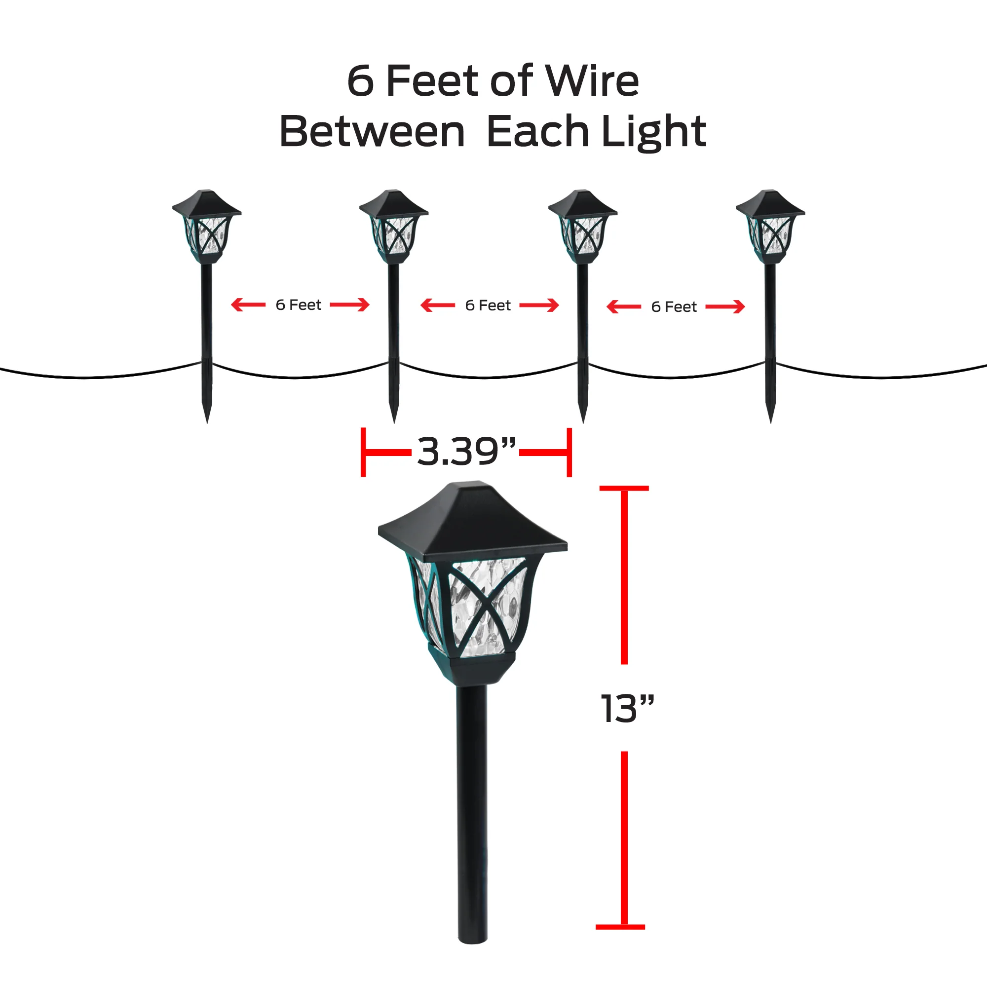 Smart Outdoor Sound Reactive Pathway LED Lights, 4 Individually Controlled Dimmable LEDs, IP66 Water & Weather Resistant - Image 6
