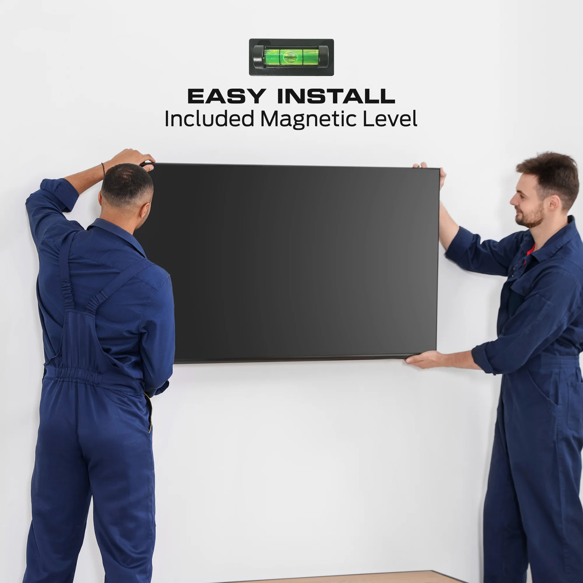 Monster Black Standard Tilt TV Wall Mount for 32" to 80" TVs - 88lb Capacity - Low-Profile 0° to 8° Tilt Adjustment - Includes Magnetic Level - Universal VESA 600x400 Compatible - Image 5
